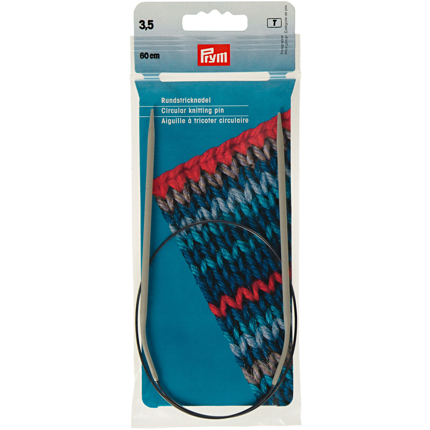 Prym pyöröpuikko 60cm alu harmaa 3,5