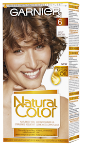 Garnier Natural Color kestoväri 6.0 Light Brown vaaleanruskea