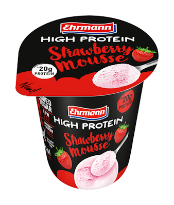 Ehrmann High Protein proteiinimousse 200g mansikka laktoositon