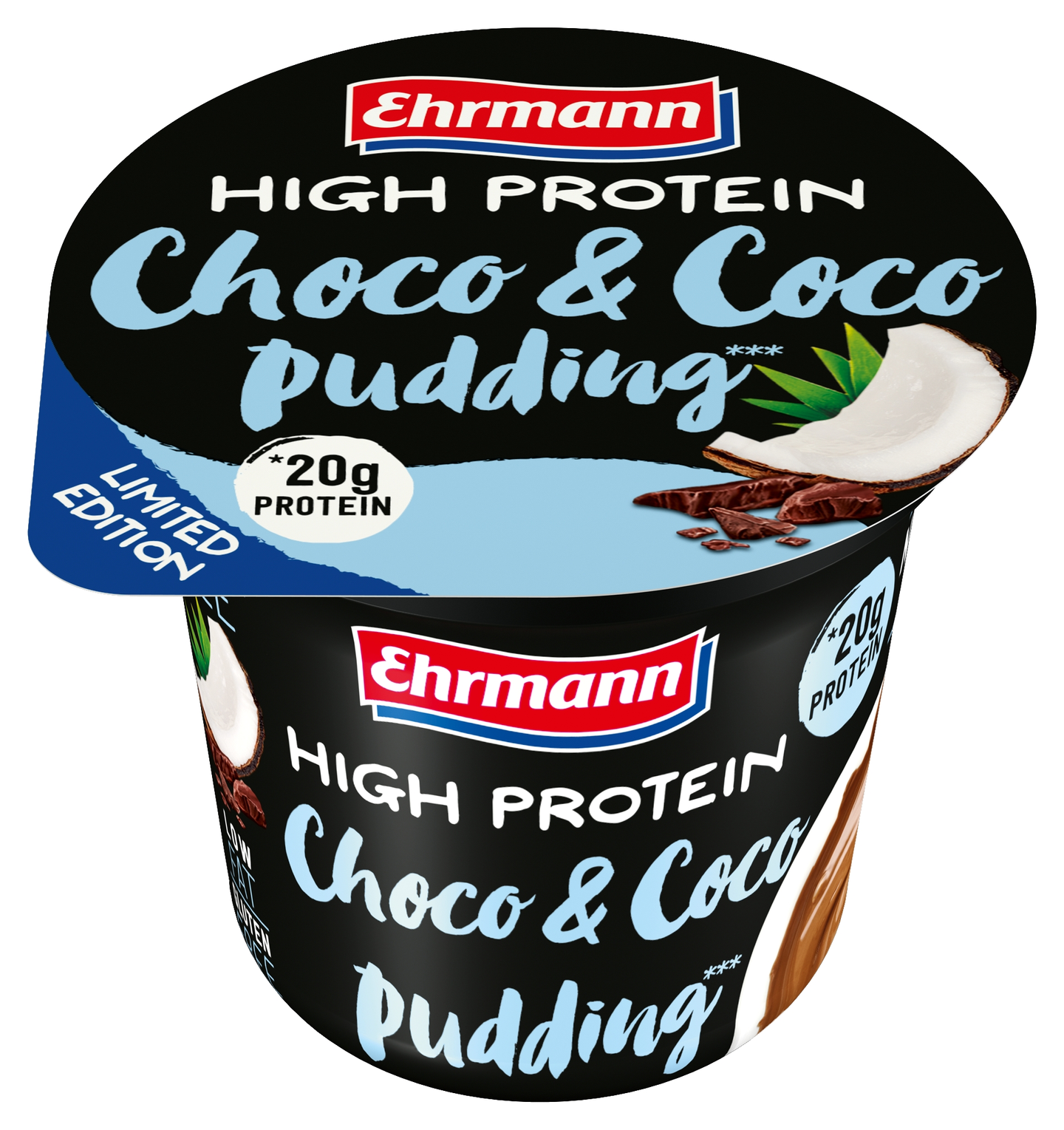 High protein chocolate pudding. Протеиновый йогурт Ehrmann. Пудинг протеиновый Эрман. Пудинг Ehrmann High Protein. Шоколадный пудинг Ehrmann High Protein.