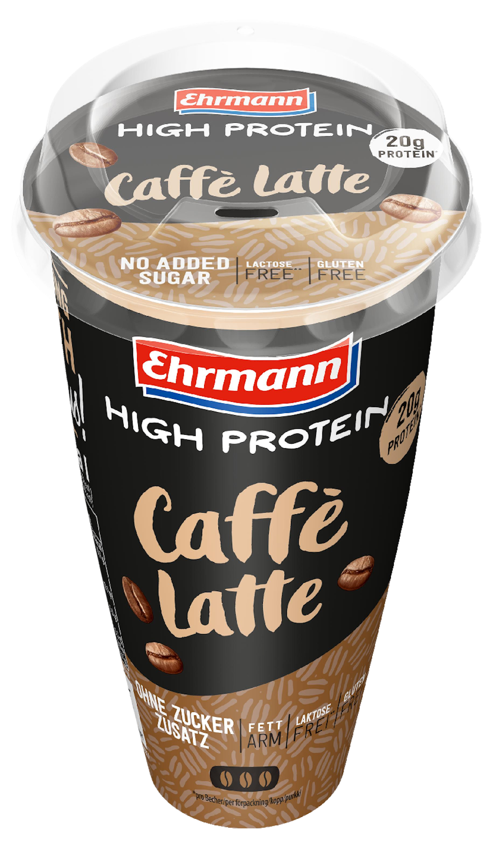 Ehrmann High Protein caffe latte 250ml — HoReCatukku Kespro