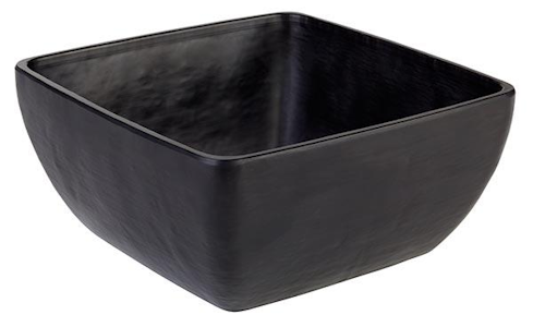 APS Slate kulho 19x19x9 cm 1,5 l liuskekivijäljitelmä musta melamiini