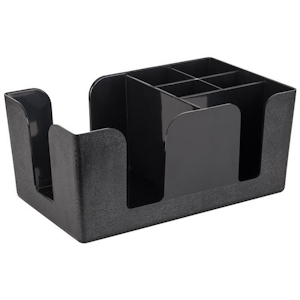 APS bar caddy 15x24cm musta muovia