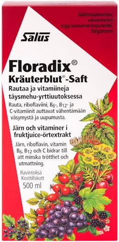 Salus floradix rautapitoinen vitamiinimehuvalmiste 500ml