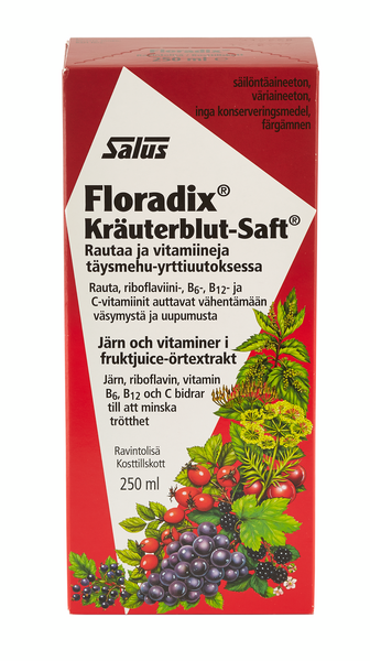 Salus floradix rautapitoinen vitamiinimehuvalmiste 250ml