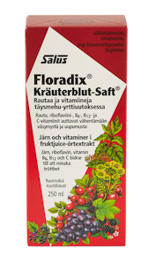 Salus floradix rautapitoinen vitamiinimehuvalmiste 250ml