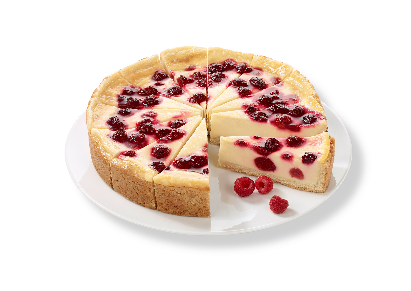 Rollfoods Raspberry cake cheezy 1525g/ 14 palaa vegaaninen pakaste