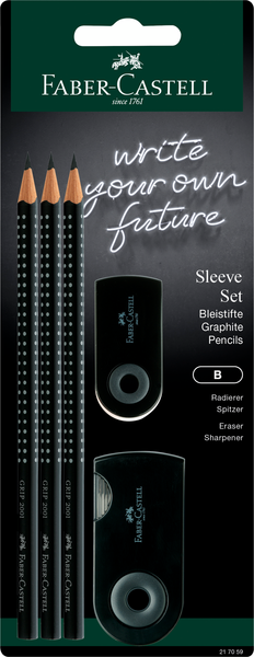 Temperamatite doppio Faber-Castell con serbatoio nero