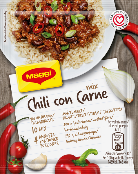 Maggi Mix Chili con Carne kastikeainekset 65g | K-Ruoka Verkkokauppa