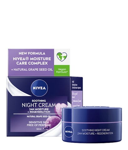 Nivea essentials 24h moisture boost + soothe yövoide 50ml herkkä iho