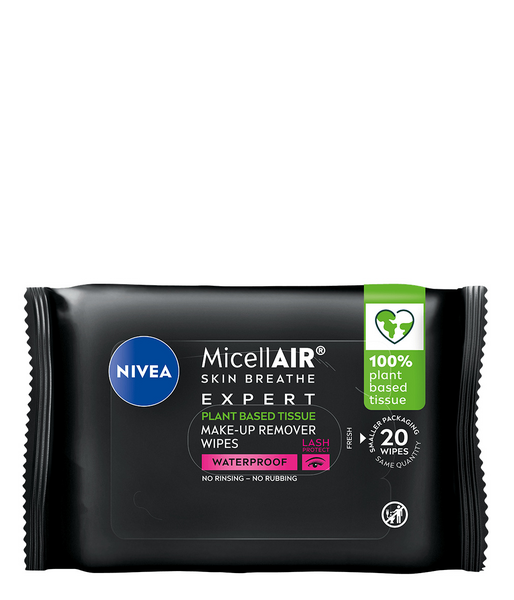 NIVEA 20kpl MicellAIR Expert Waterproof Make-up Removing Wipes -meikinpuhdistusliiinat