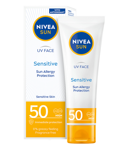 Nivea Sun kasvovoide 50ml sk50 UV Face Sensitive