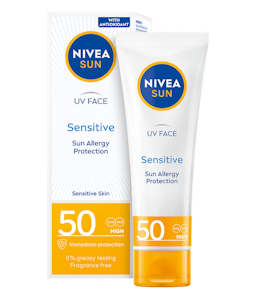 Nivea Sun kasvovoide 50ml sk50 UV Face Sensitive