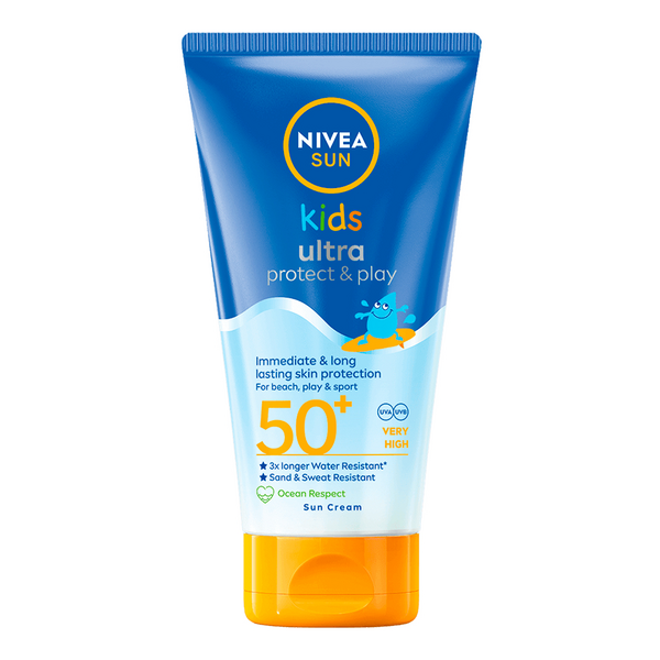 NIVEA SUN 150ml Kids Ultra Protect & Play Sun Cream SK50+ -aurinkosuojavoide