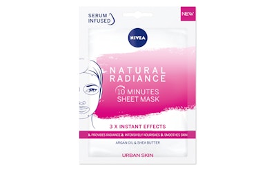 NIVEA Urban Skin Natural Radiance Sheet Mask -kasvonaamio 1kpl - kuva