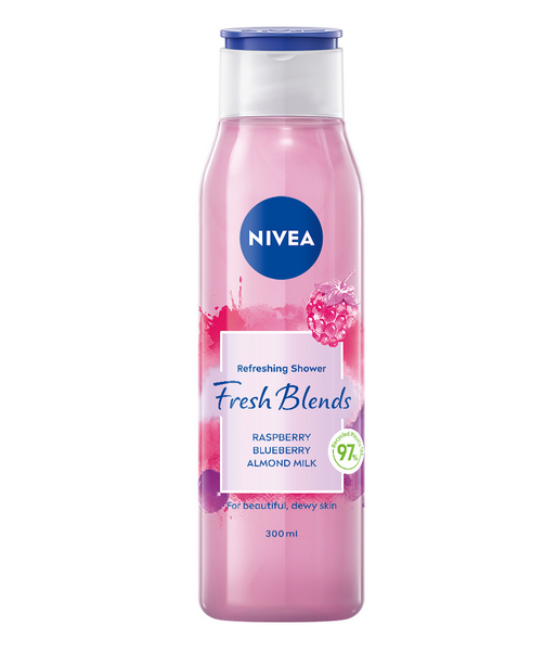 Nivea Fresh Blends Refreshing Raspberry suihkugeeli 300ml