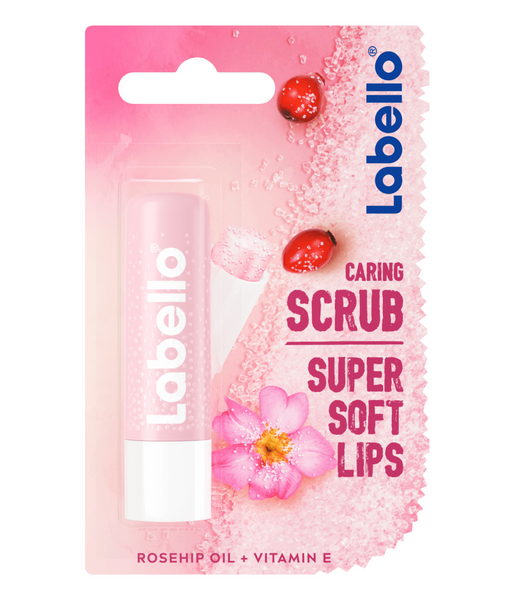 Labello huulikuorintavoide 5,5ml Rosehip Oil Caring Lip Scrub