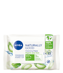 Nivea Naturally Good puhdistusliinat 25kpl