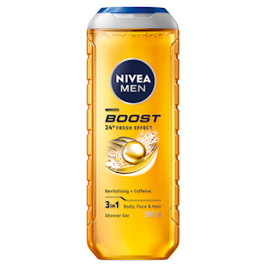 NIVEA MEN 250ml Boost Shower Gel -suihkugeeli