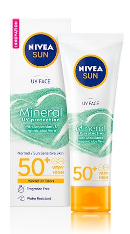 Nivea Sun aurinkosuojavoide kasvoille 50ml Mineral UV Protection Face Sensitive SK50