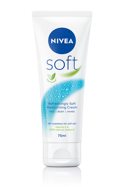 NIVEA Soft 75ml Moisturizing Cream Face & Body & Hands -kosteusvoide