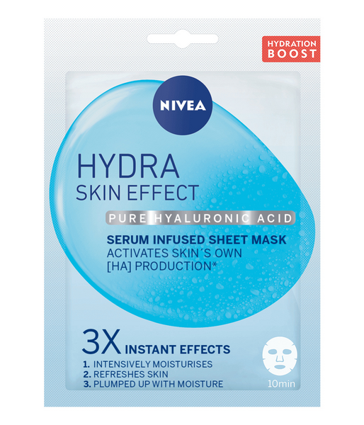 NIVEA Hydra Skin Effect Serum Infused Sheet Mask -kasvonaamio 1kpl