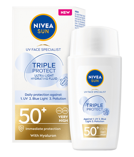 Nivea Sun kasvoaurinkovoide 40ml Triple Protection SK50+ UV