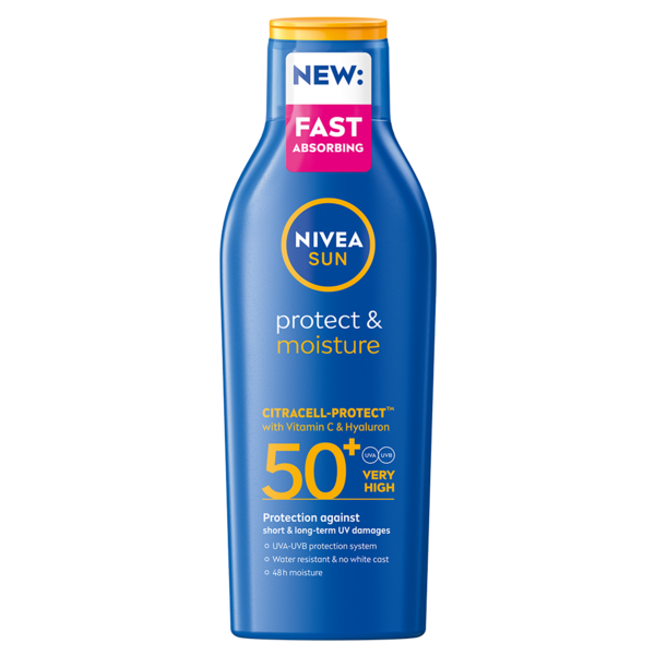 Nivea Sun aurinkosuojavoide 200ml Protect & Moisture Sun Lotion SK50+