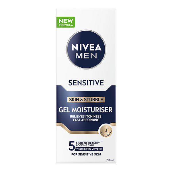 Nivea Men geelivoide 50ml Sensitive Skin & Stubble Gel Moisturiser