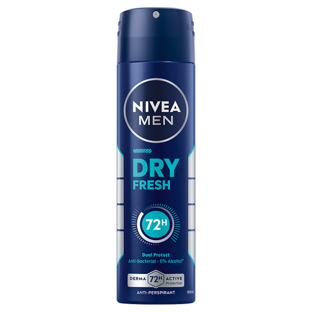 NIVEA MEN 150ml Dry Fresh Deo Spray -antiperspirant - HoReCa