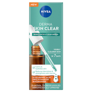 NIVEA 30ml Derma Skin Clear Rebalance & Clear Serum -kasvoseerumi