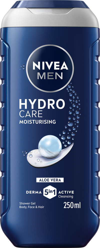 NIVEA MEN 250ml Hydrocare Shower Gel -suihkugeeli