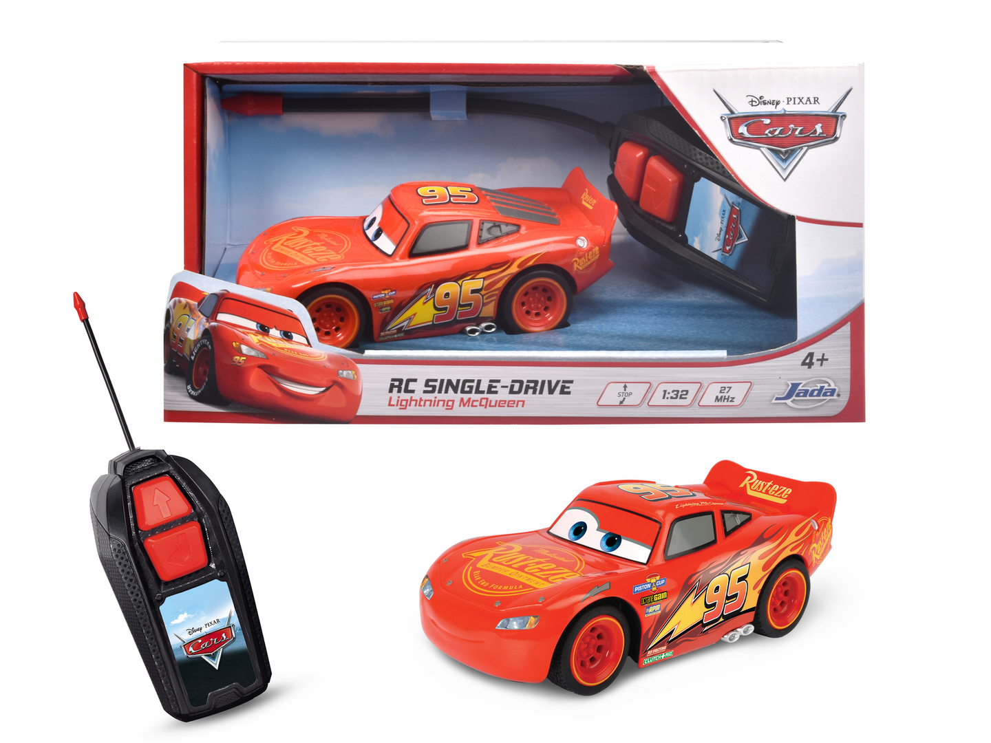 Jada Disney Pixar Cars Salama McQueen RC, 1:32