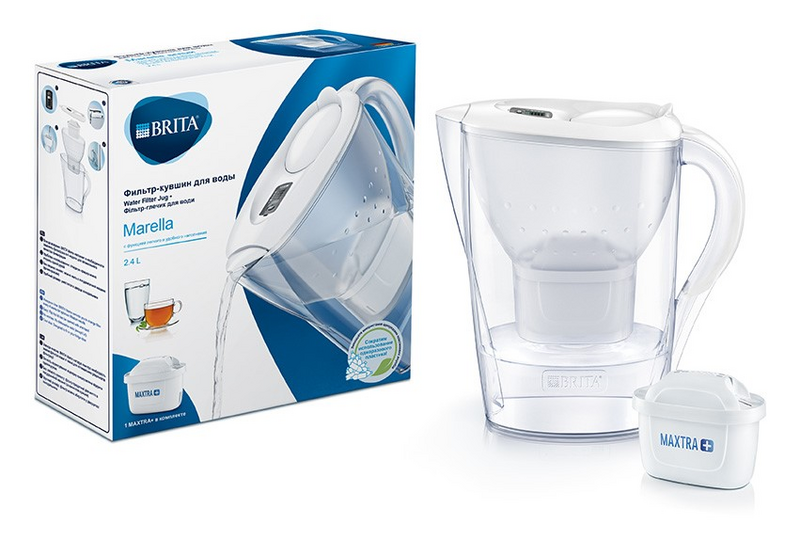 BRITA Marella valkoinen memo Maxtra+ kannu 2,4L