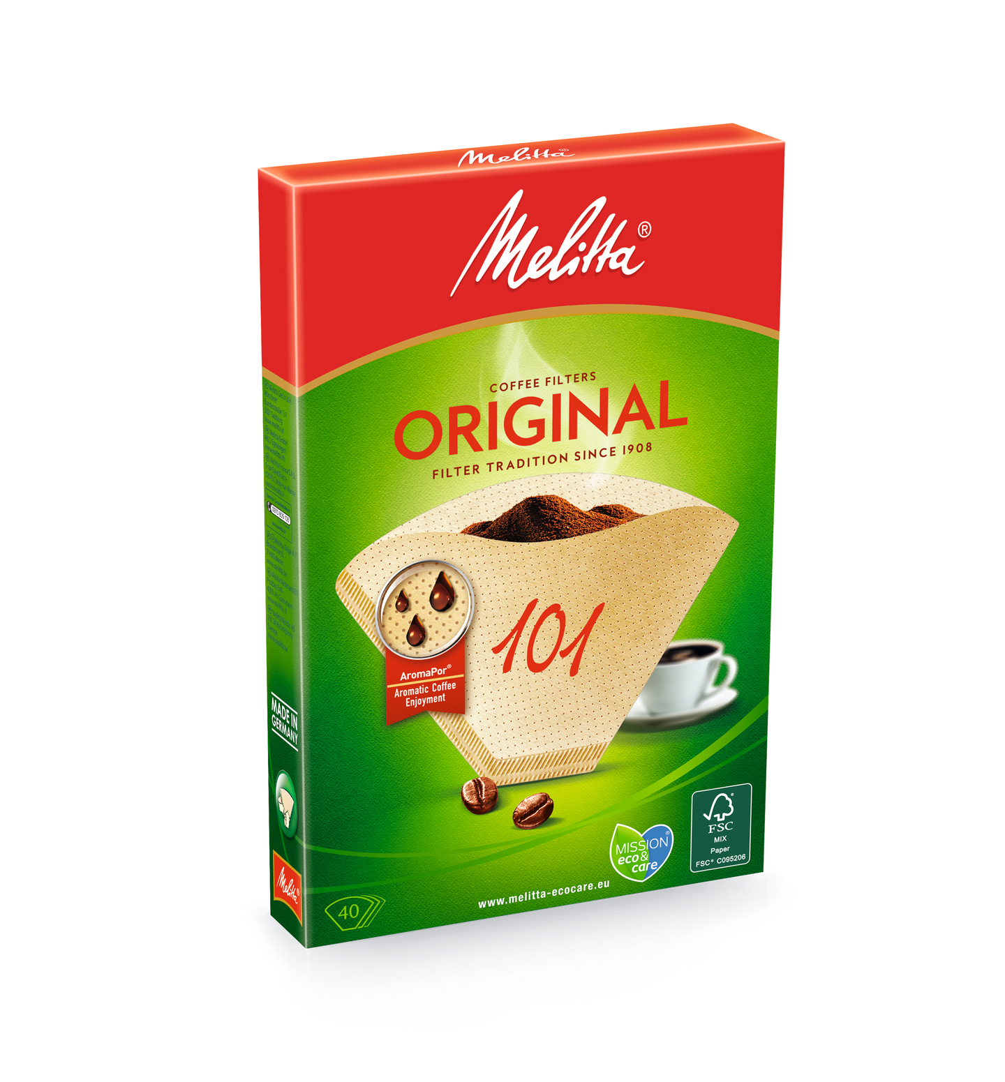 Melitta 101/40 ruskea suodatinpaperi