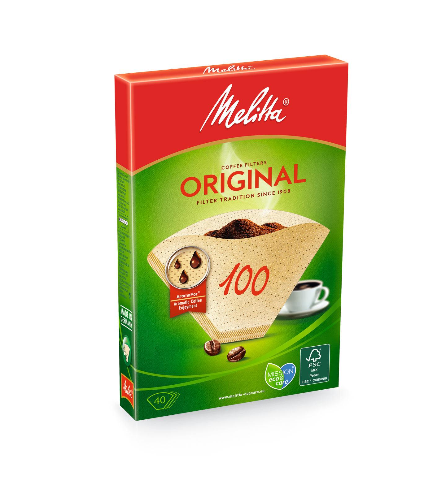 Melitta 100/40 ruskea suodatinpaperi