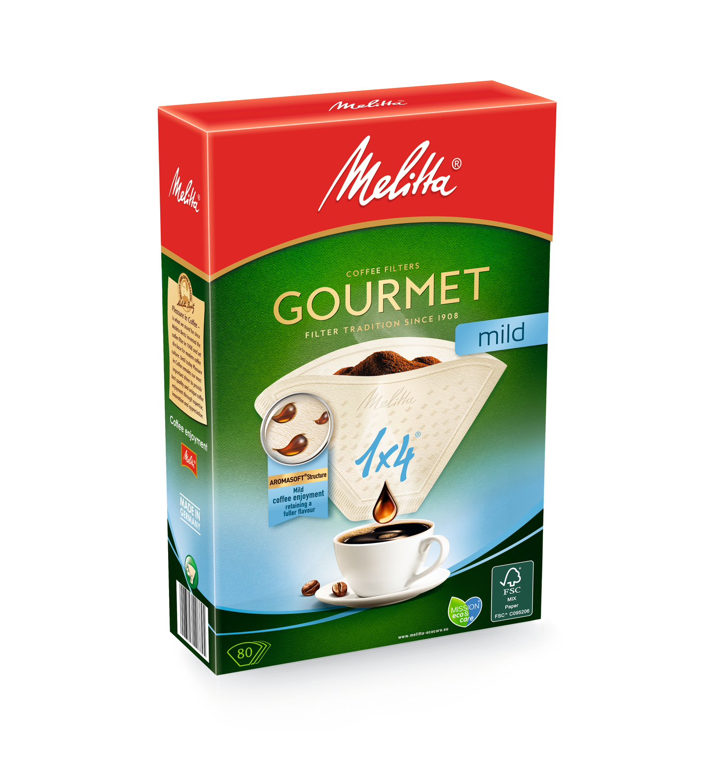 Melitta suodatinpaperi 1x4 Gourmet mild