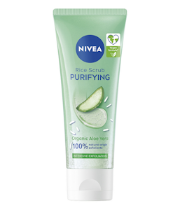 Nivea kuorintavoide 75ml Purify Rice Scrub sekaiholle