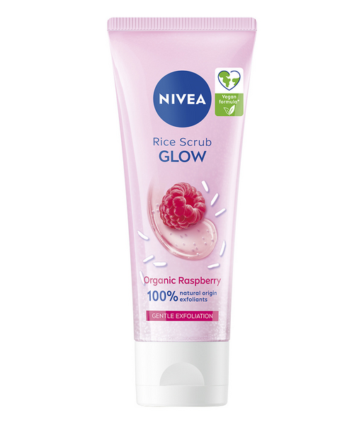 Nivea kuorintavoide 75ml Glow Rice Scrub kuivalle iholle