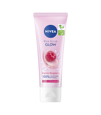 Nivea kuorintavoide 75ml Glow Rice Scrub kuivalle iholle