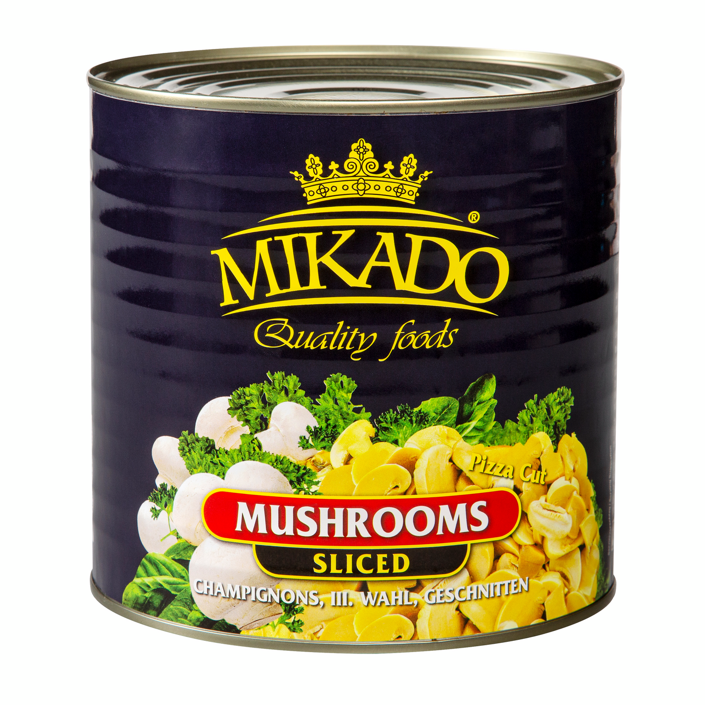 Mikado herkkusieniviipaleet ”Pizza Cut” 2500g/1380g
