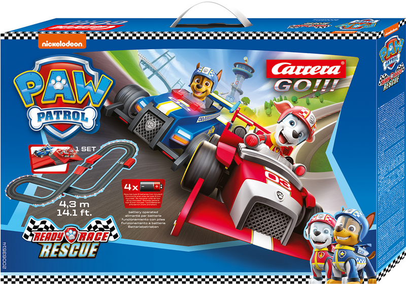Carrera Go! Paw Patrol paristokäyttöinen autorata 4,3m