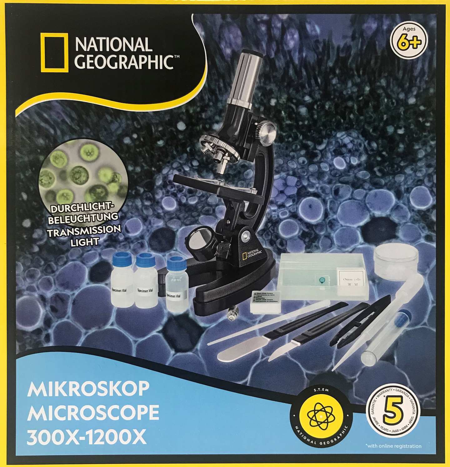 National Geographic Mikroskooppi 300x - 1200x