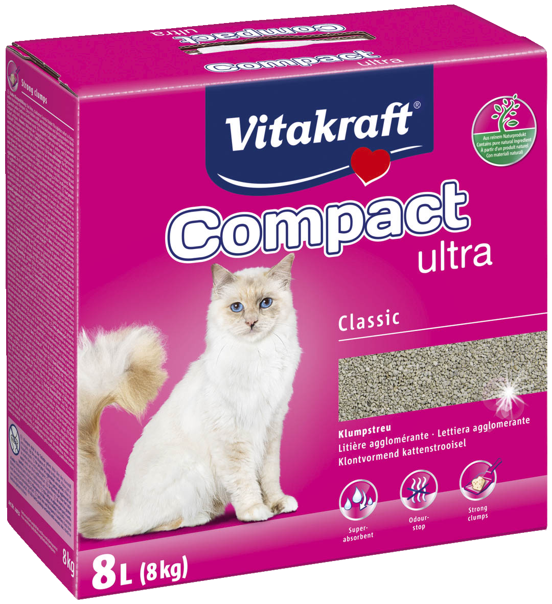 Vitakraft Compact Ultra Kissanhiekka 8kg