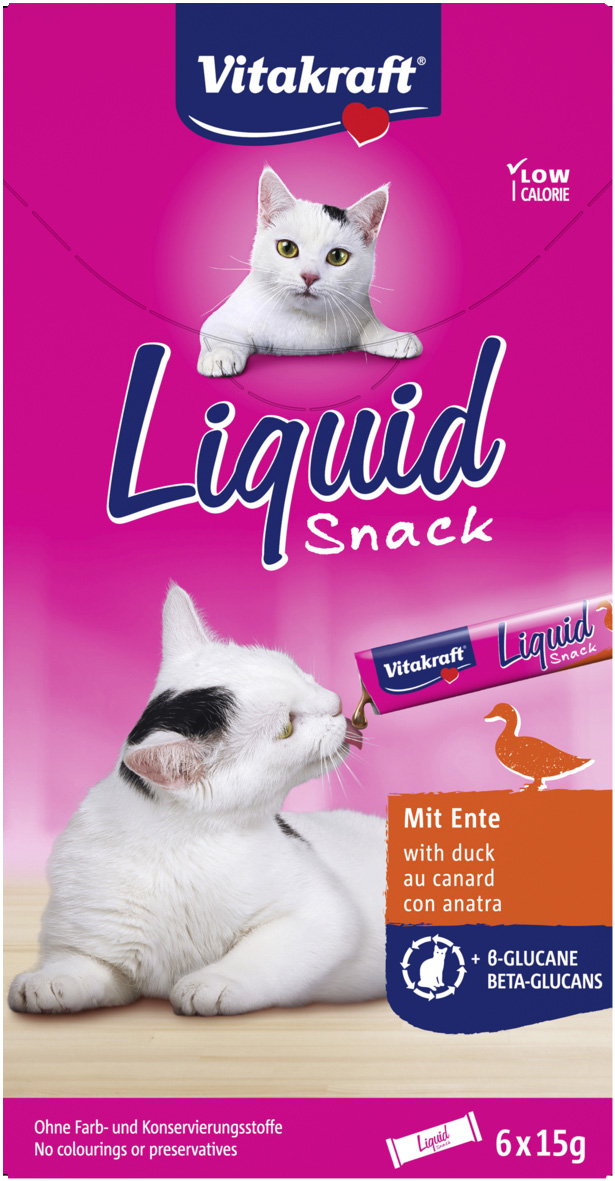 Vitakraft Liquid snack nestemäinen välipala ankka beetaglukaani 90g