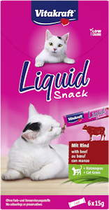 Vitakraft Liquid snack nestemäinen välipala nauta-kissanruoho 90g