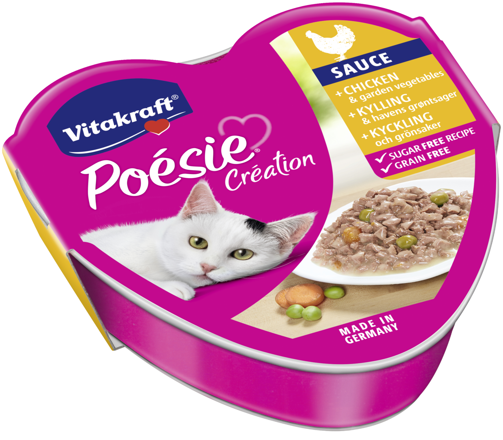 Vitakraft Poésie kana kasvis kastikkeessa 85g