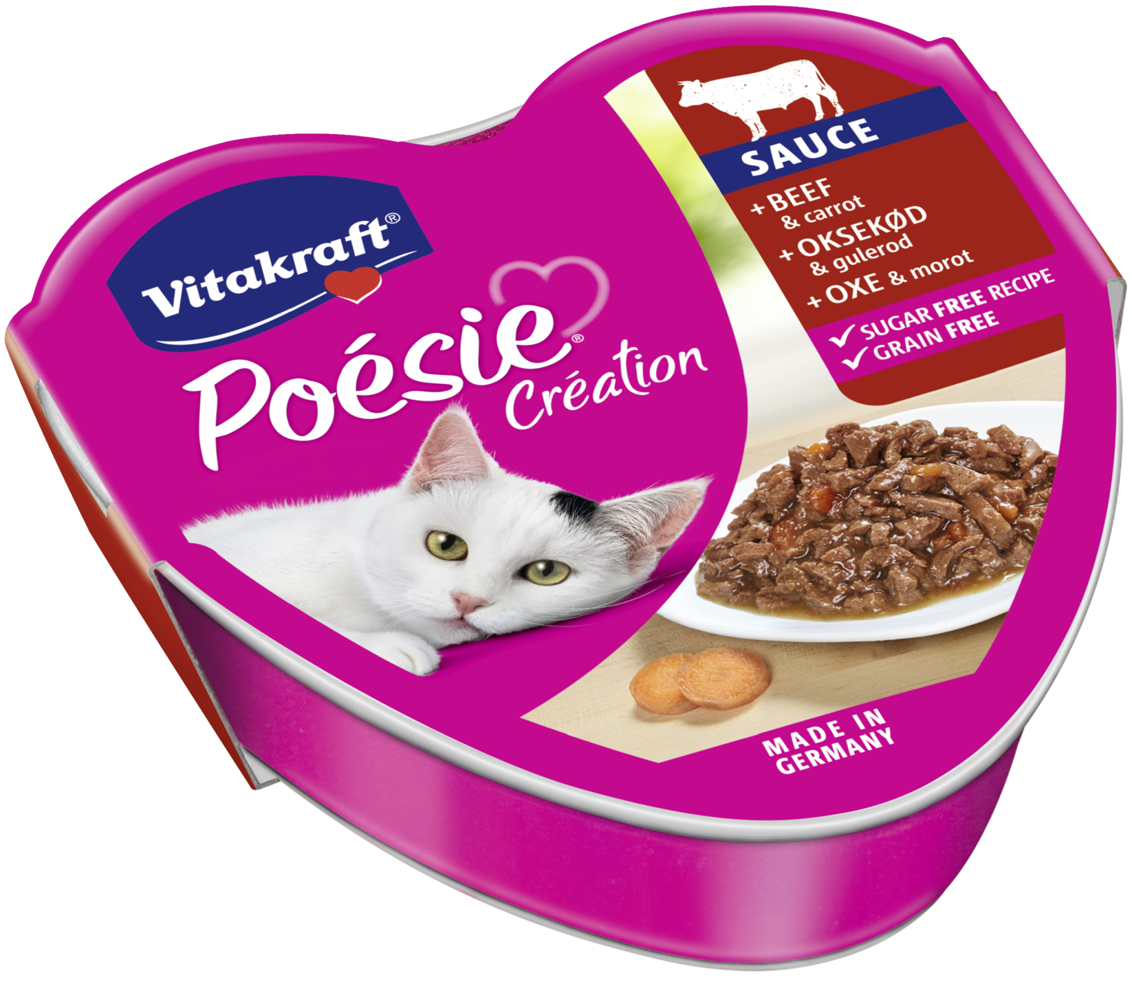 Vitakraft Poésie nauta porkkanakastikkeessa 85g