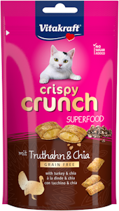 Vitakraft Crispy Crunch kissanherkku 60g kalkkuna-chia