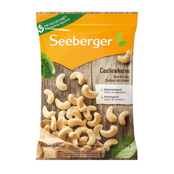 Seeberger Cashewpähkinä kuorittu 200g QPA